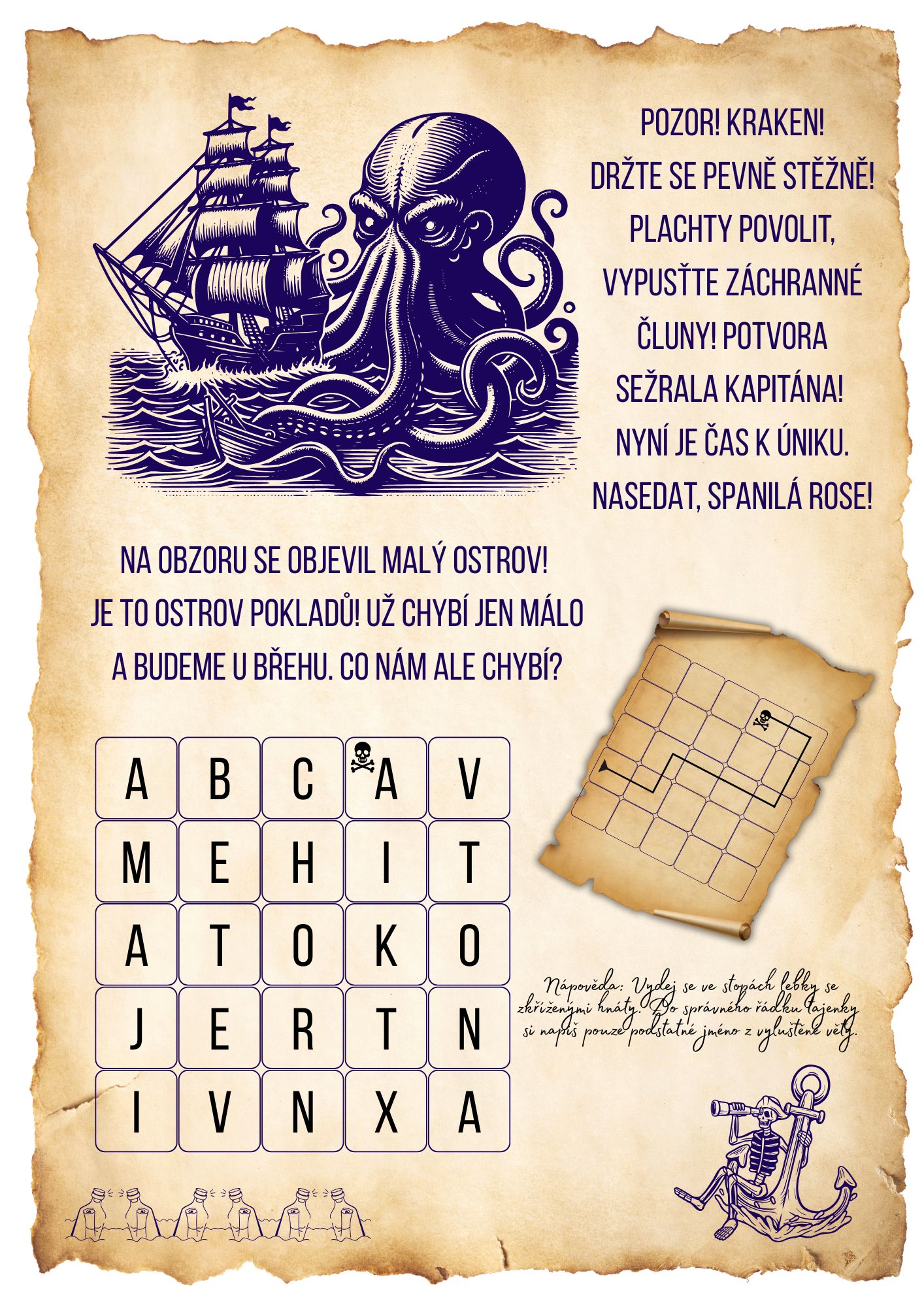 Mapa k pokladu kapitána Černovouse - Obrázek 4