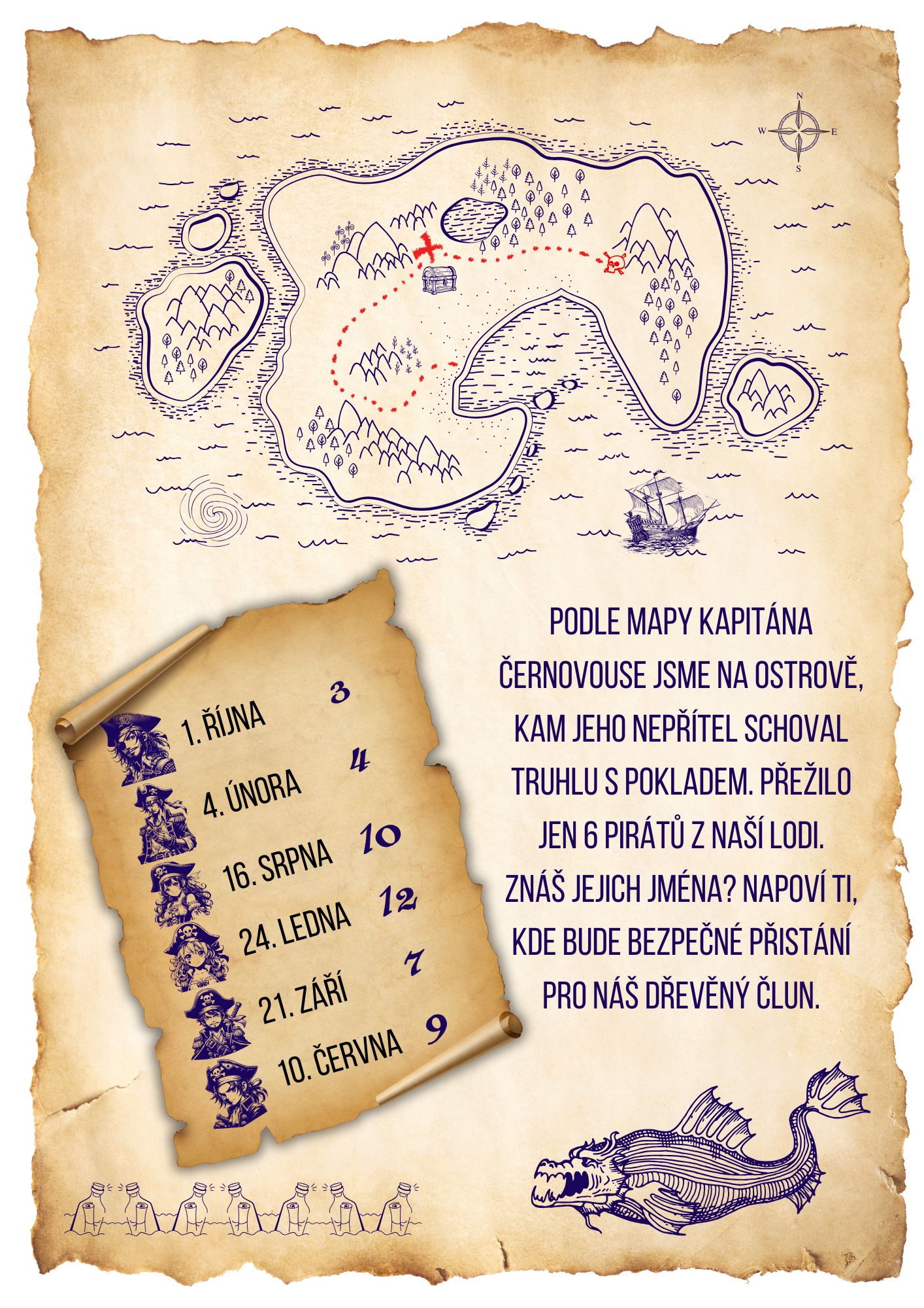 Mapa k pokladu kapitána Černovouse - Obrázek 5
