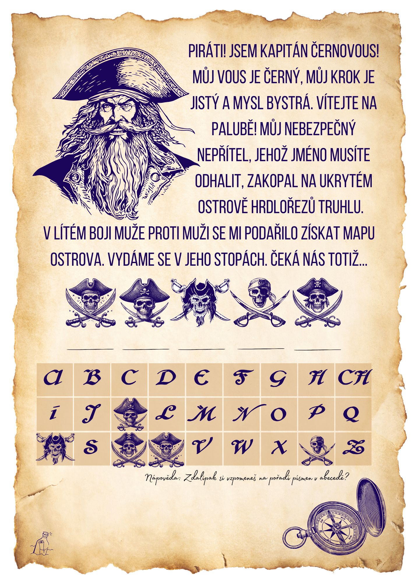 Mapa k pokladu kapitána Černovouse - Obrázek 3